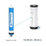 Frizzlife K3-G-100 Ersatzfilterkartusche für RO-K3 und RO-K3-A Untertisch-RO-Systeme – 2. Stufe