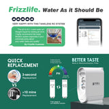 Frizzlife 500 GPD Tankloses Umkehrosmose-Wassersystem mit Alkali und Remineralisierung, PX500-A